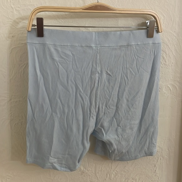 SKIMS Women's Soft Lounge Boxer Shorts Size L In Celeste - Picture 7 of 9